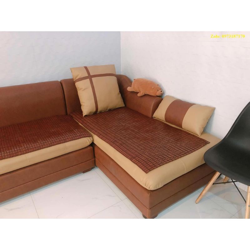 CHIẾU TRÚC hạt không viền trải ghế SOFA Chiếu SPA Chiếu Sofa siêu xịn, bóng, chắc chắn khổ 60cm cắt theo yêu cầu
