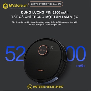 Robot hút bụi lau nhà tự động Ecovacs Deebot T5 Max DX65 Phiên Bản 2021 mới 100%
