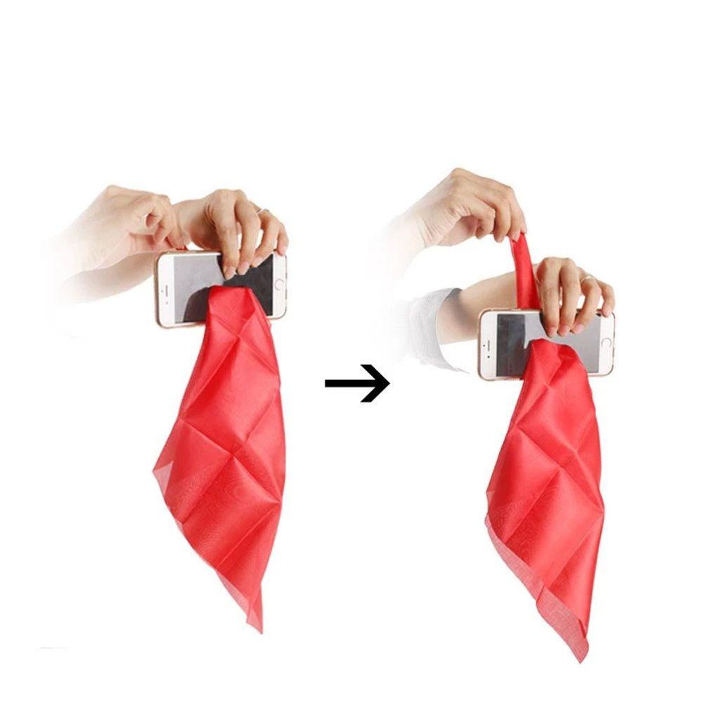 DARON Funny Toys Through Phone Silk Classic Magic Through Phone Magic Tricks Silk Party Prop Stage Performance Easy To Do Interactive Close-up Performance Magic Scarf Prop Magic Props Magic Trick Silk Kerchief/Multicolor