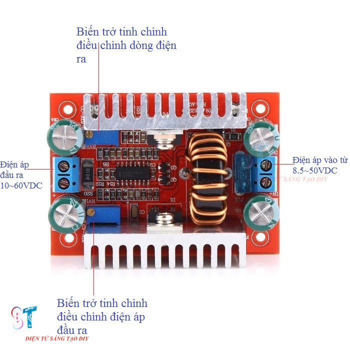 MẠCH BOOST TĂNG ÁP DC-DC 15A 10-60V 400W