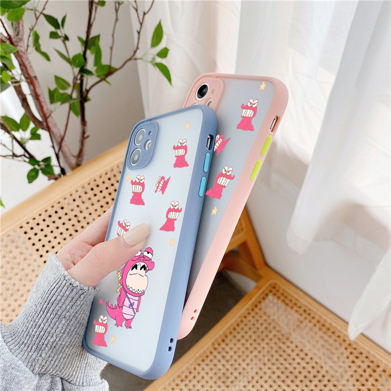 Ốp lưng Iphone dino shin viền màu iphone 6/6plus/6s/6s plus/ 7/ 7plus/ 8/ 8plus/x/xs/ xs max/ 11/ 11 promax/12 /12 pro m