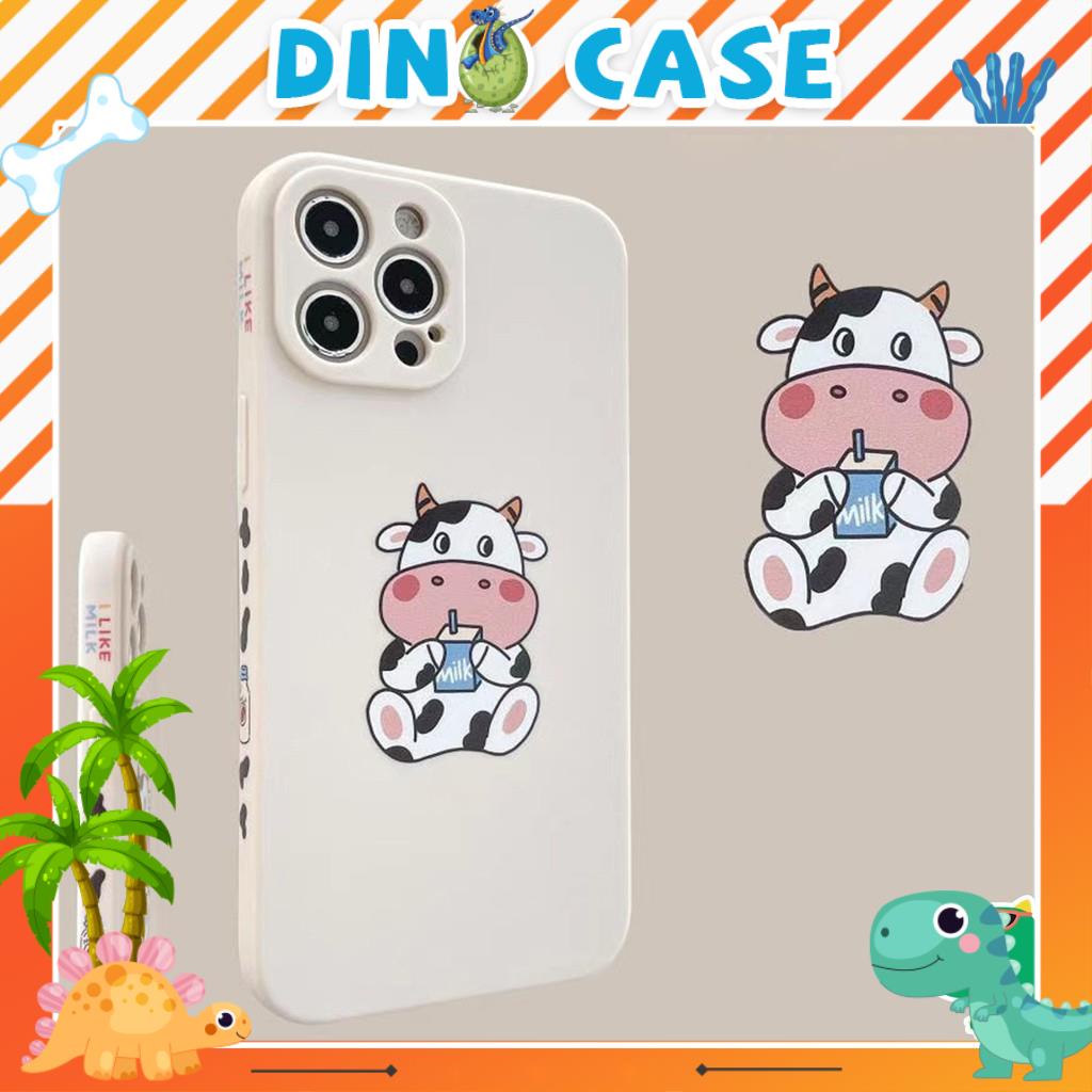 Ốp lưng iphone cạnh vuông in hình viền bò sữa 6/6plus/6s/6splus/7/7plus/8/8plus/x/xr/xs/11/12/pro/max/plus/promax DT08