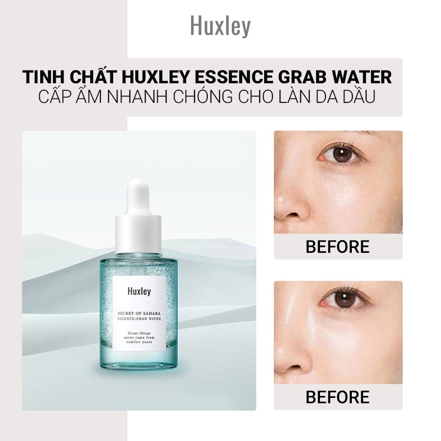 Bộ Dưỡng Da Cấp Ẩm Dành Cho Da Dầu Huxley Hydration Trio Set