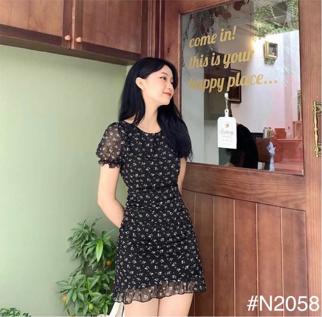 Đầm Xinh COCO DRESS thiết kế xếp li phần thân chất voan kèm lớp lót dày dặn hoan tiết hoa nhí | BigBuy360 - bigbuy360.vn