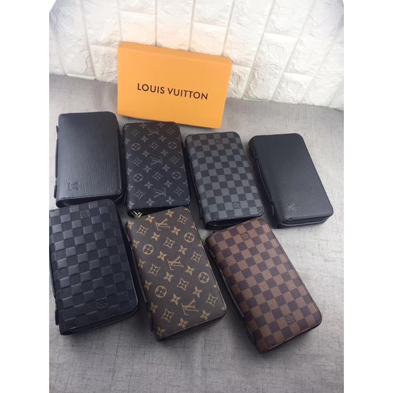 Ví cầm tay nam L✔️ 2 khoá siêu cấp