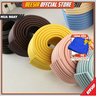 [Kèm Quà Tặng] Miếng Dán Cao Su Bọc Cạnh Bàn Bảo Vệ Bé 8cmx2m BEESIR