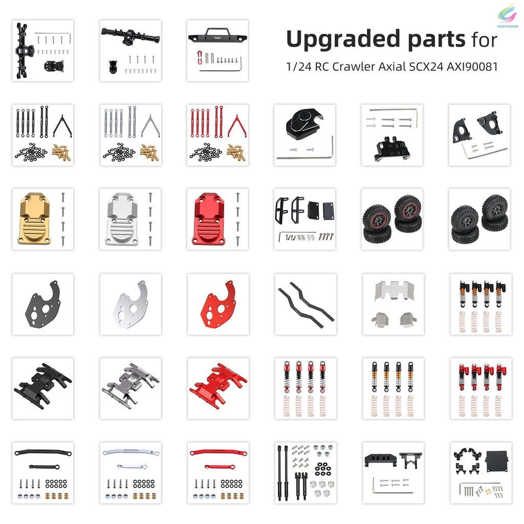 Set 4 Lò Xo Giảm Sốc Bằng Hợp Kim Nhôm Cho Xe Điều Khiển Từ Xa Axial Scx24 Axi90081 Axi00001 Axi00002 Rc 1: 24