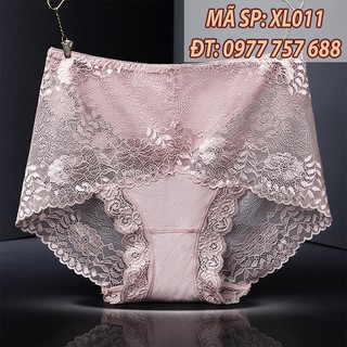Quần lót ren chất siêu đẹp sexy lưng cao U40 U50 65kg 95kg XL011