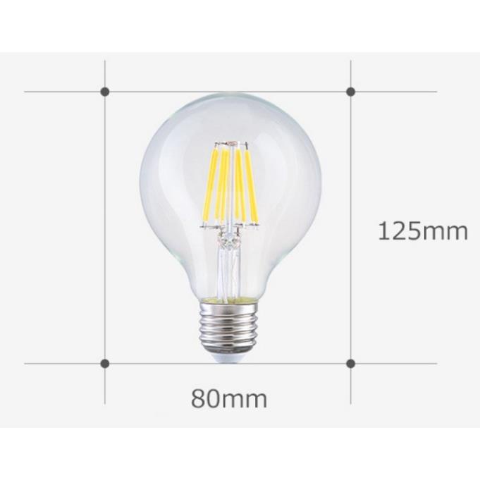 Bóng đèn Led Edison G80 6W đui E27.