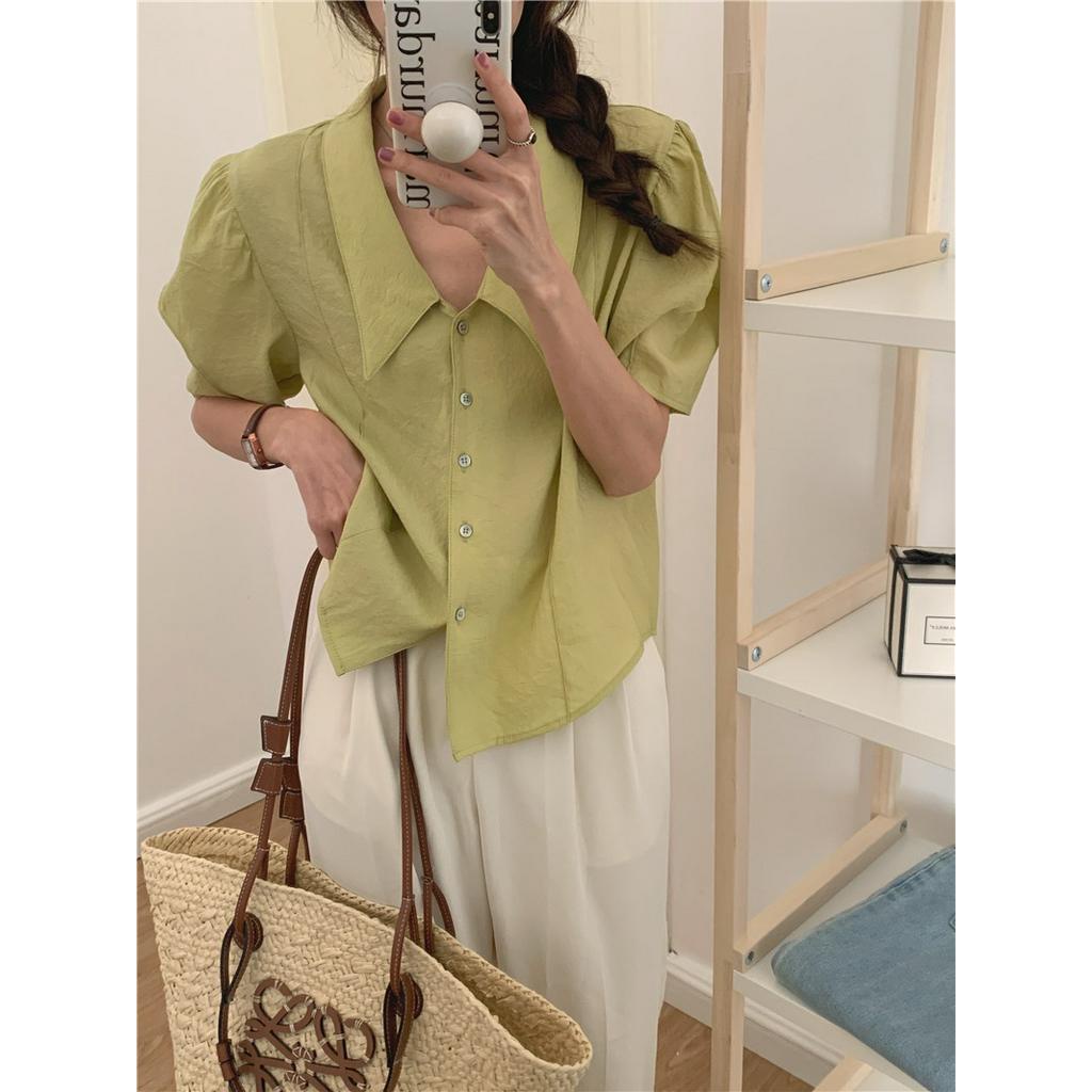Áo Sơ Mi Ngắn Tay Thời Trang Công Sở Thanh Lịch Cho Nữ 51535