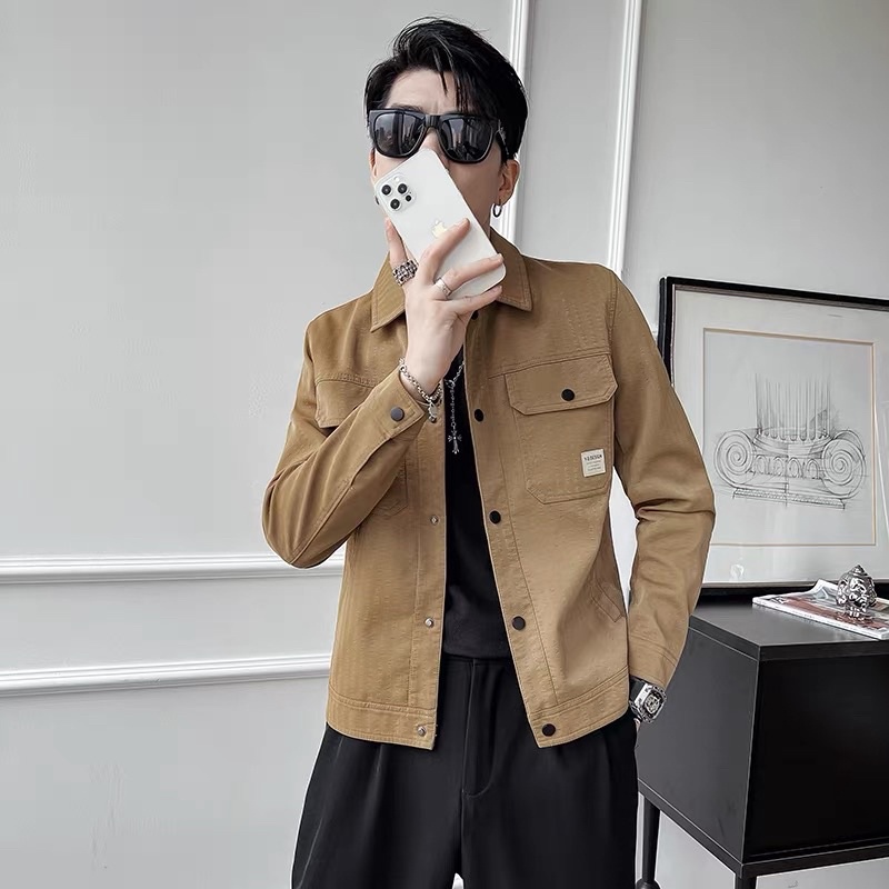 Áo khoác trường nam da nhung cao cấp