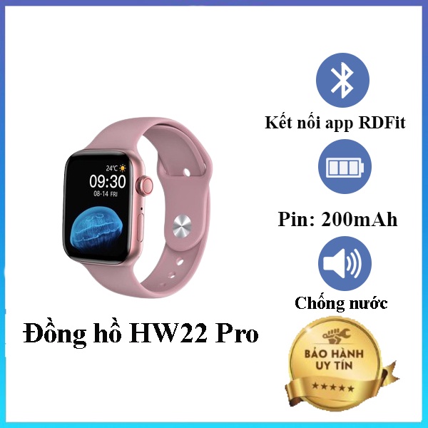 Đồng hồ thông minh HW22 Pro nhiều màu hỗ trợ nghe gọi, có khả năng chống nước - Bảo hành 1 đổi 1