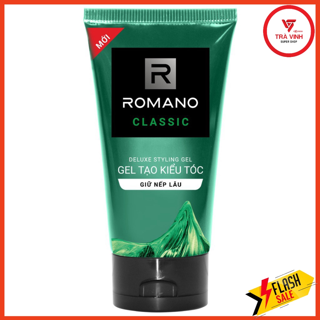 Gel tạo kiểu tóc cao cấp Romano Classic cổ điển lịch lãm giữ nếp cả ngày 150gr