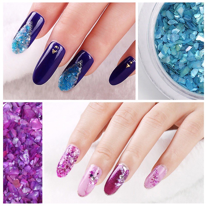 Sét xà cừ nhỏ ,skinnail , ko cần bẻ dạng nhỏ móng ,sét 12 hũ , dễ dàng sáng tạo nên một bóng móng xinh đẹp ,sáng tao....
