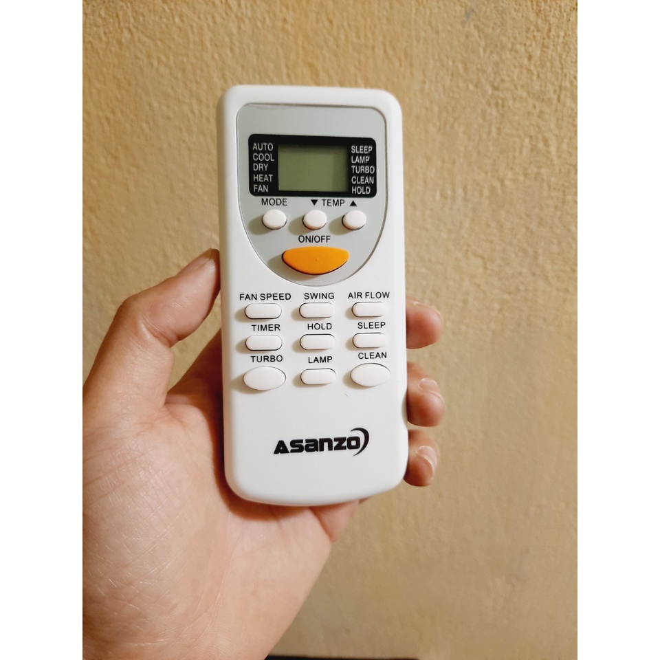 Remote Điều khiển điều hòa máy lạnh Asanzo 1&2 chiều Inverter- Hàng tốt mới  100% Tặng kèm Pin!!!