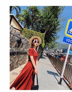 Đầm maxi xinh có ảnh thật