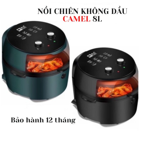 Nồi Chiên Không Dầu 8 LÍT- Công Nghệ Mới (Có Đảo Và Không Đảo) - Làm Nóng Nhanh - Bảo Hành 24 Tháng