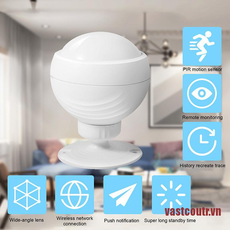 CouTR 2.4GHz WiFi PIR Motion Sensor Human Body Sensor Detector Smart Home Alar