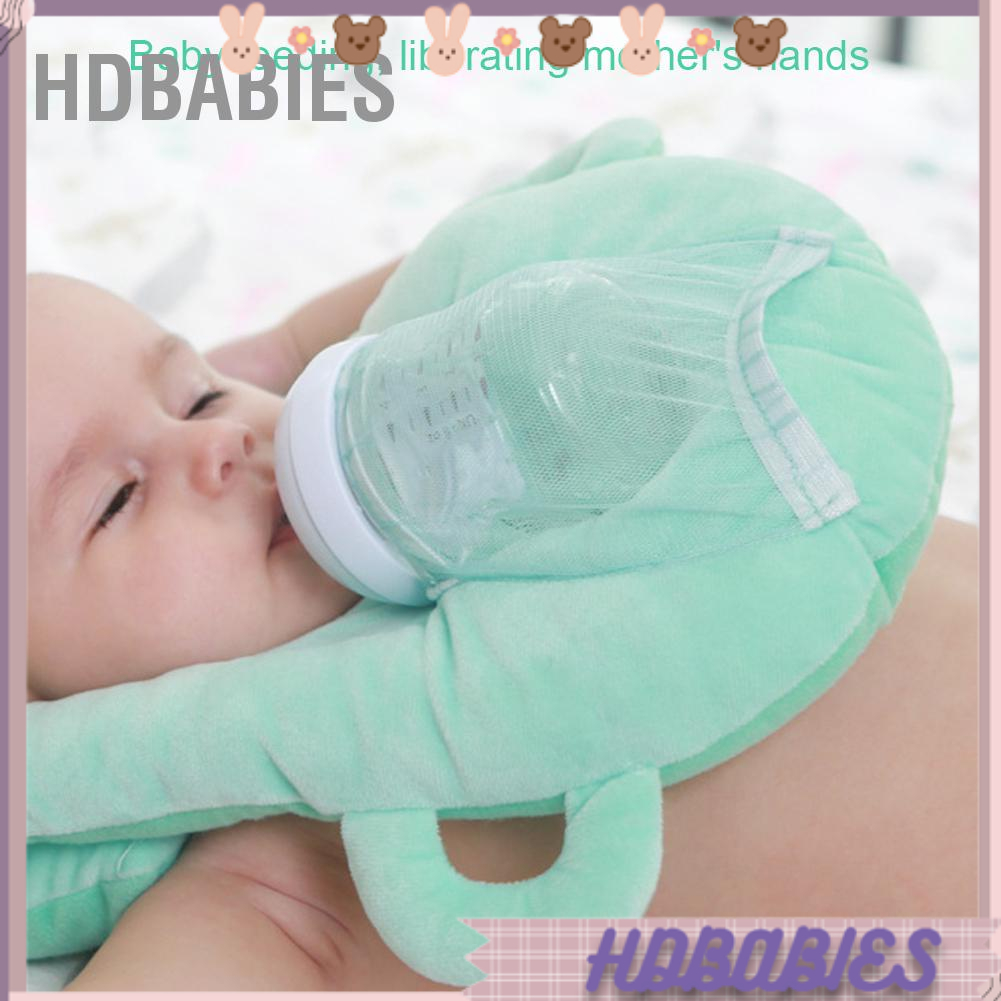 [Bán Nóng] Gối cho bé bú bằng bông cotton thoáng khí Đa chức năng có thể điều chỉnh Giá đỡ bình sữa trẻ sơ sinh mới biết đi HDbabies