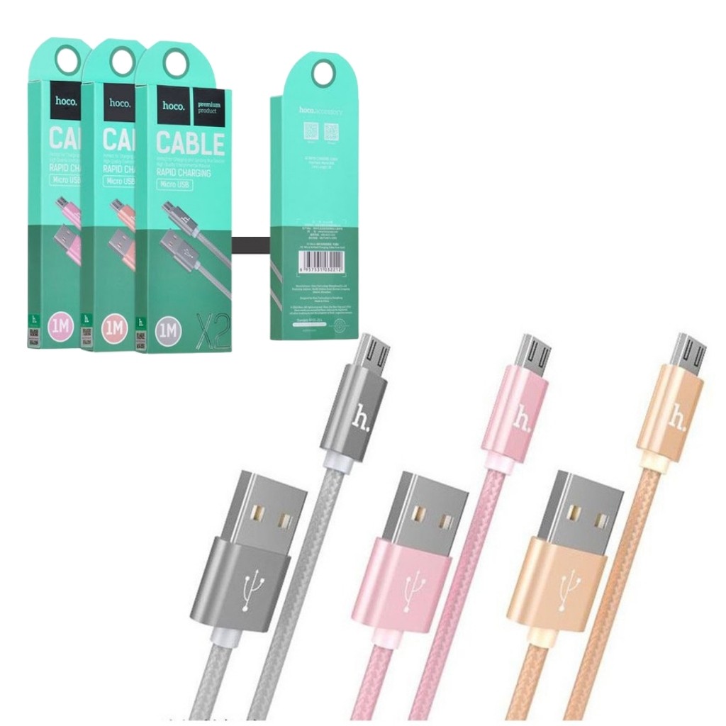 Dây sạc nhanh micro usb hoco X2 dùng cho Samsung Oppo Xiaomi Vsmart Huawei...chống đứt