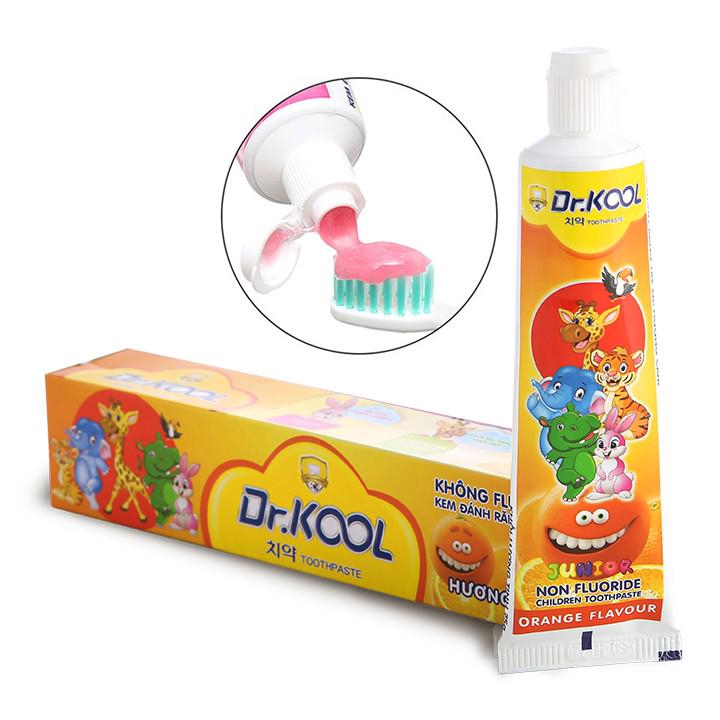 Kem Đánh Răng Trẻ Em Dr KOOL Hương Cam/Dâu/Chuối 75g