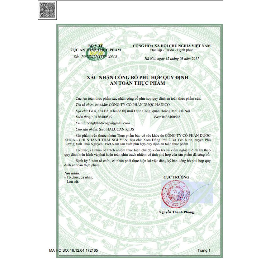 Siro HALUCAN KIDS (Hộp 15 gói 5ml) - Giúp trẻ ăn ngon, tăng cường miễn dịch | Thế Giới Skin Care