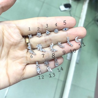 khuyên tai thời trang / đá hình