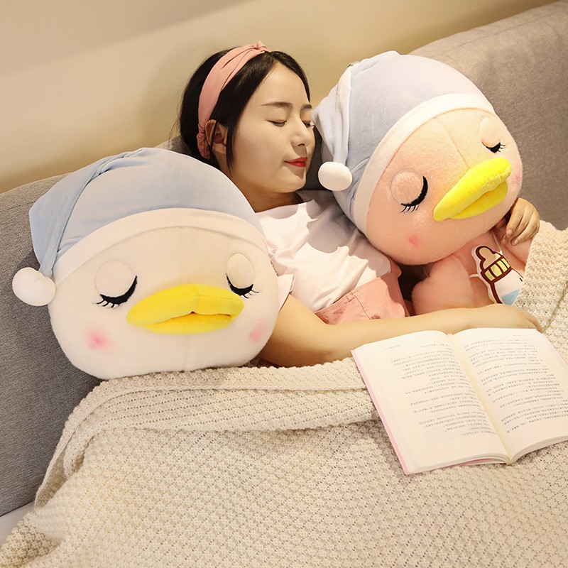 Thú Nhồi Bông Hình Chú Vịt Hoạt Hình Dễ Thương