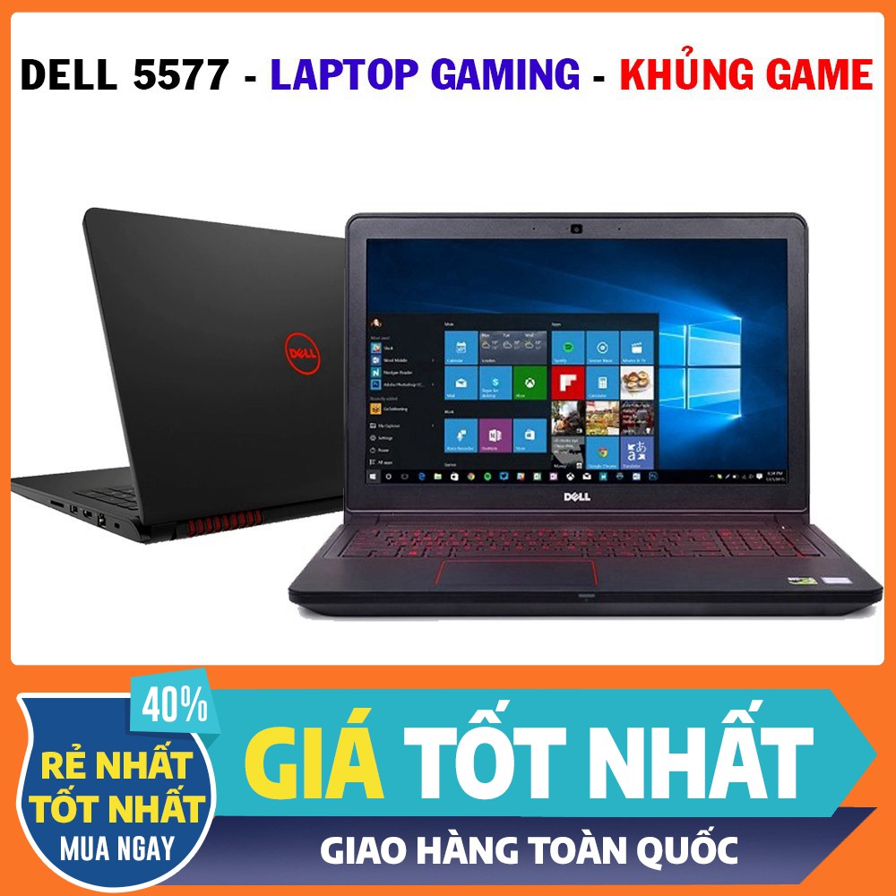 quái vật gaming dell 5577 core i7 7700hq, gtx 1050 4g, laptop cũ chơi game cơ bản đồ họa