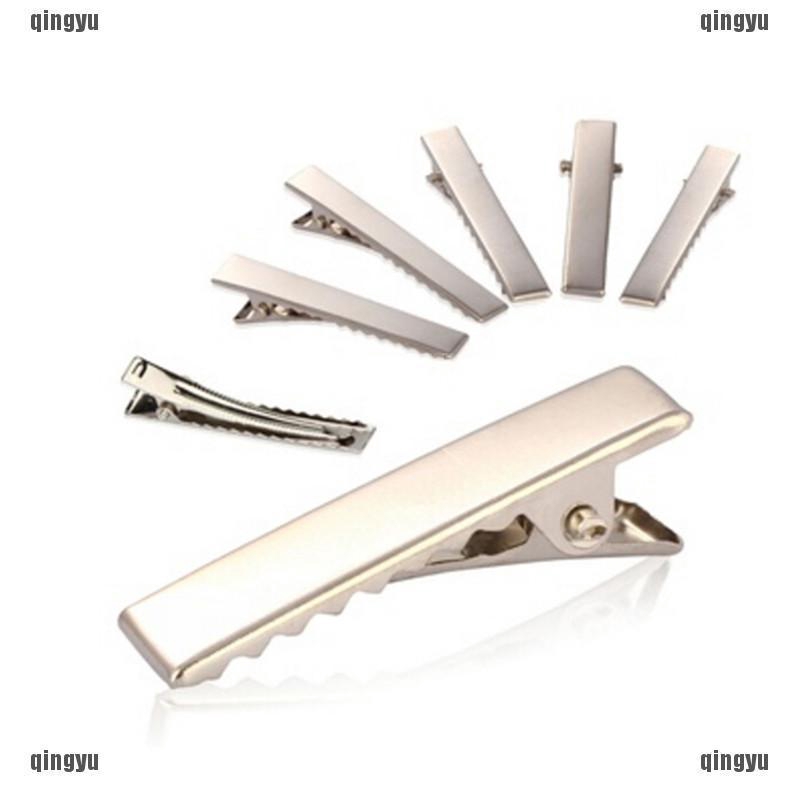 Set 50 Kẹp Tóc Kim Loại Màu Bạc