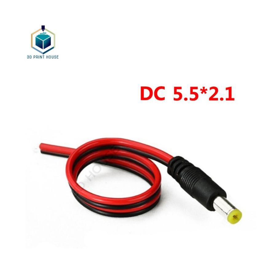 Jack Kết Nối Nguồn Đực Cái 5.5 DC 12/24V Cho Camera, LED Vi Tính 2T