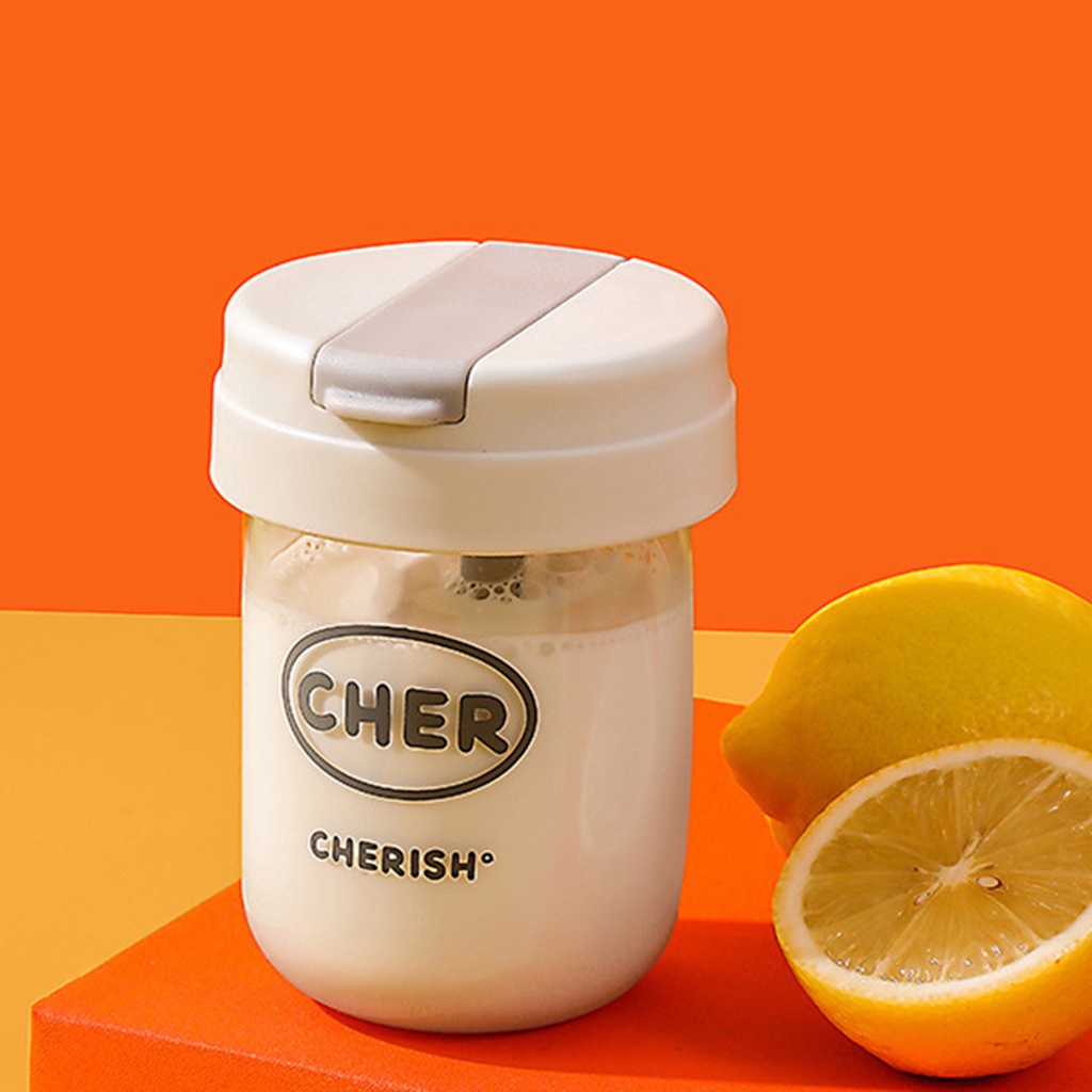 Cốc Uống Nước 300ml Bằng Nhựa PC Chống Bụi Bẩn Có Nắp Đậy Kích Thước Nhỏ Gọn Dành Cho Trẻ Em