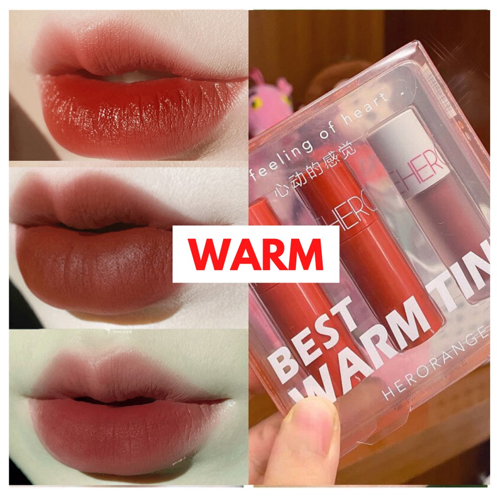 Son herorange tint kem lì chính hãng nội địa trung son dưỡng lên màu lâu trôi inuka.store.