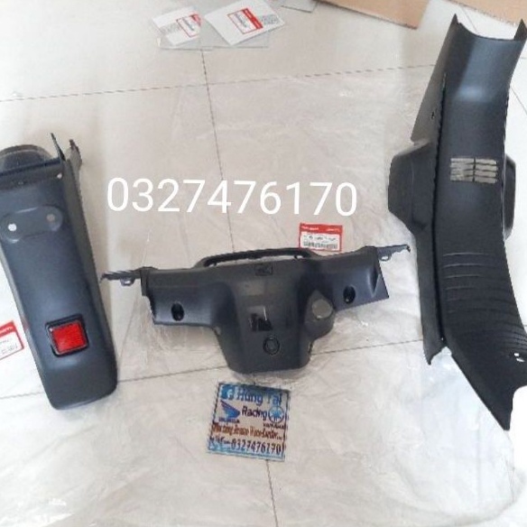 Bộ 3 nhựa đen nhám, áo xe DREAM lùn zin honda thái xịn