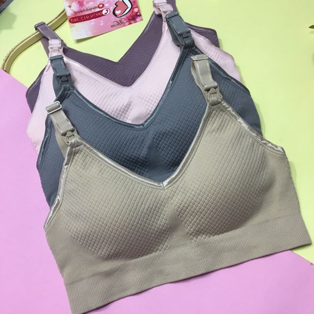 Áo lót bầu sau sinh CHO CON BÚ, thông hơi, co giãn đàn hồi, giữ form ngực - 𝐀𝐋𝟎𝟑