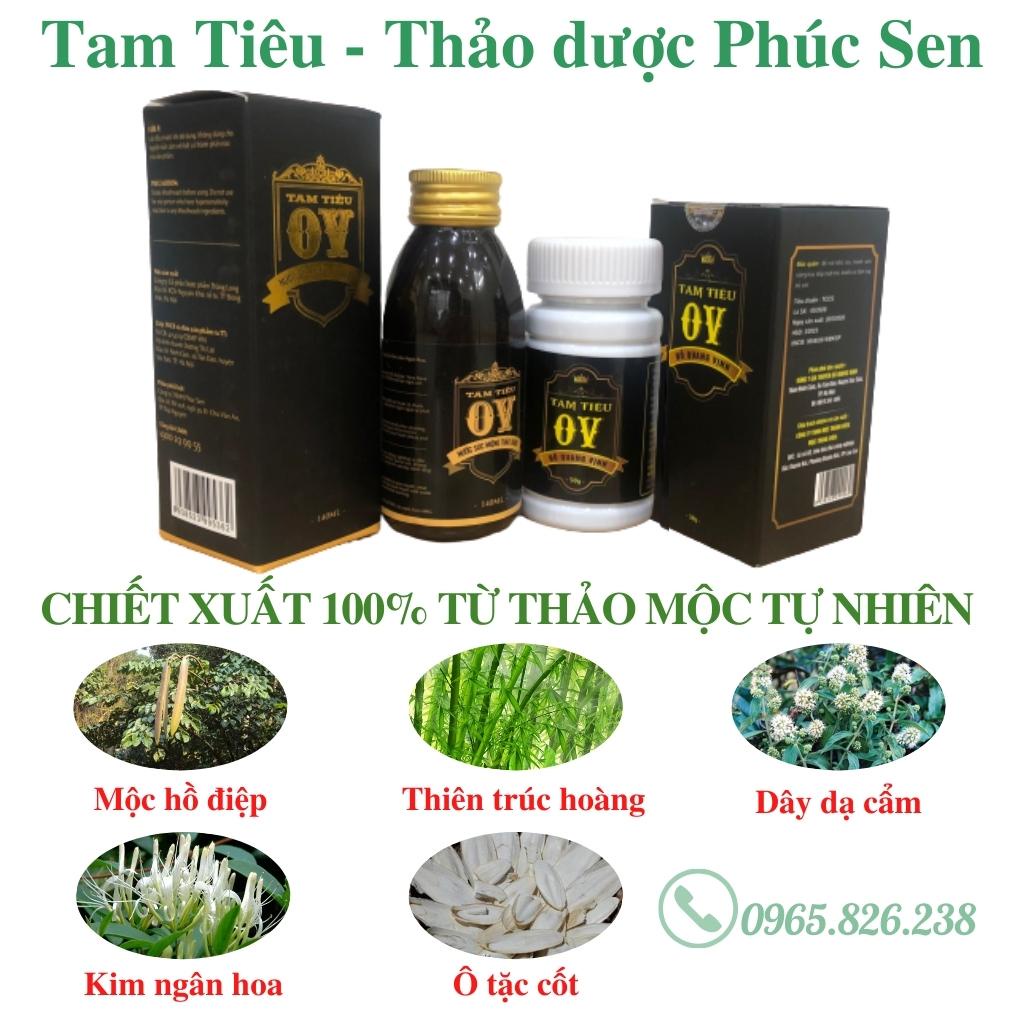 Combo Tam Tiêu Nước Xúc Miệng Và Viên Uống Phòng Ngừa Hôi Miệng Hiệu Quả ( Tam Tiêu OV )