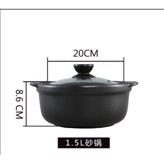 Nồi đất kho cá tráng men cao cấp 0,5L - 2L