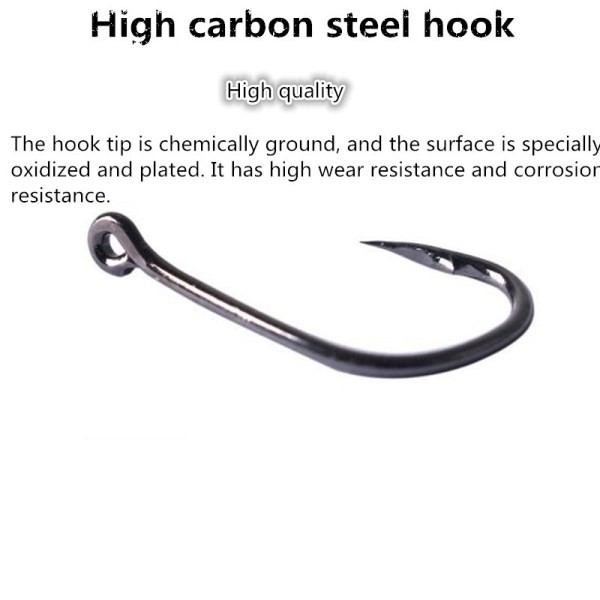 Hộp lưỡi câu 10 kích cỡ bằng thép carbon cao cấp