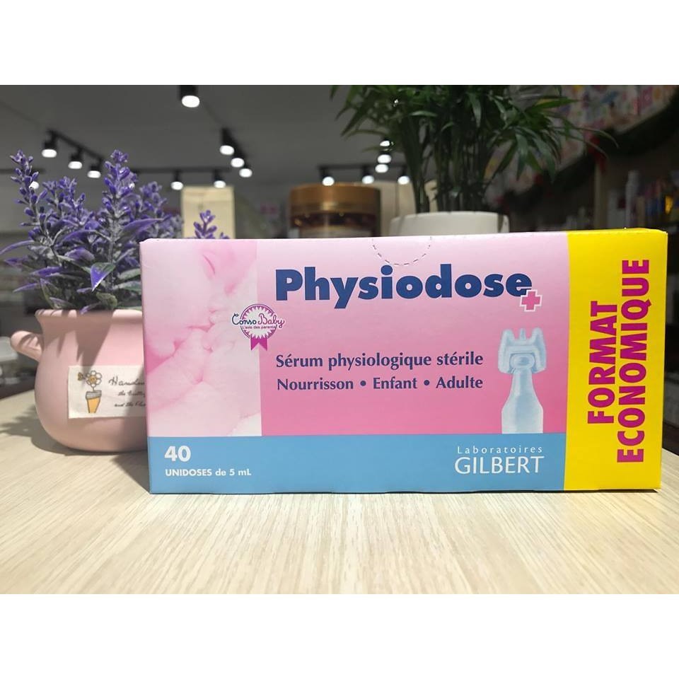 Nước Muối Sinh Lý Physiodose (Bán Lẻ Vỉ 5 Ống)