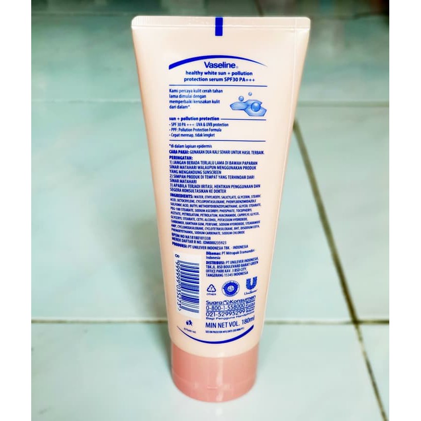 (Hàng Mới Về) Serum Vaseline Chống Nắng Spf 30 180ml Dung Tích 180 ml