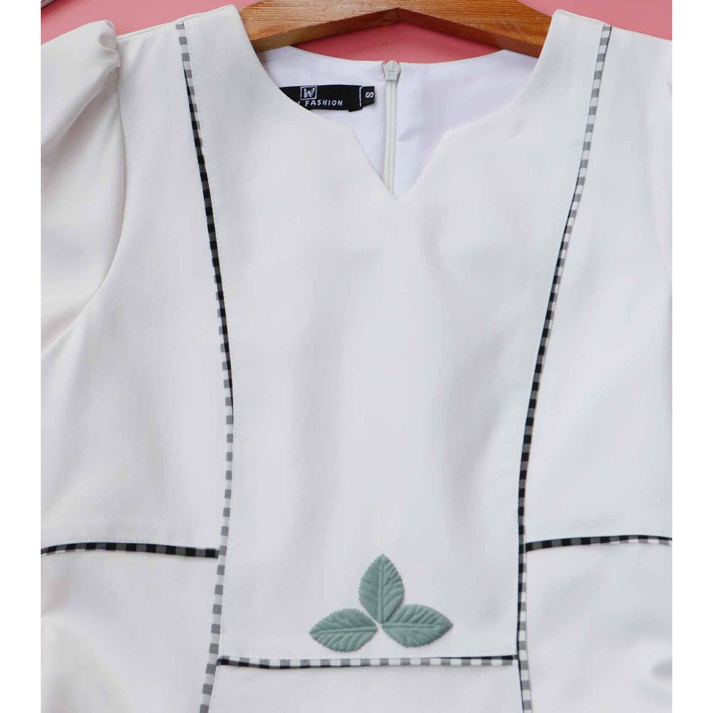 [Mã FAGREEN245 giảm 10% tối đa 30K đơn 99K] [FREESHIP] Váy trắng dự tiệc thanh lịch mềm mát họa tiết kẻ sọc | BigBuy360 - bigbuy360.vn