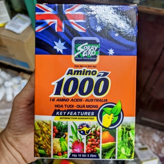 Phân bón Amino 1000. Spray Gro 25ml. Nhập Australia. Hoa tươi quả mọng