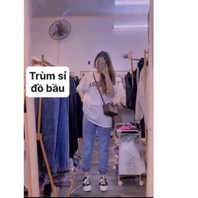 Quần Bầu Ms 02☘️Chất jean-mềm mịn ,co giãn nhẹdáng baggy ☘️ảnh thật mẫu mặcquần cơ size theo từng chu kì và chun chỉnh