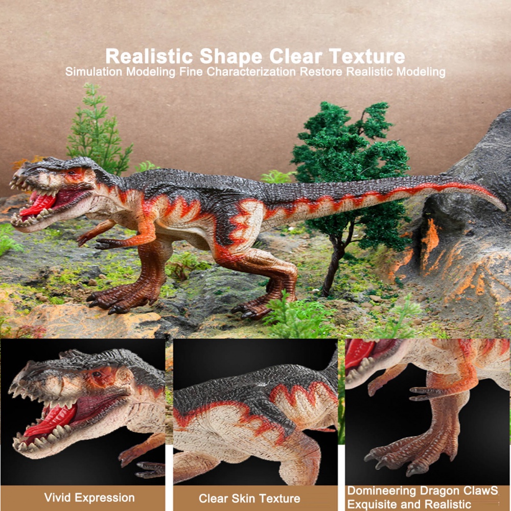 Đồ Chơi Mô Hình Khủng Long Bạo Chúa Tyrannosaurus Rex Có Thể Di Chuyển Trang Trí Tiệc Cho Bé