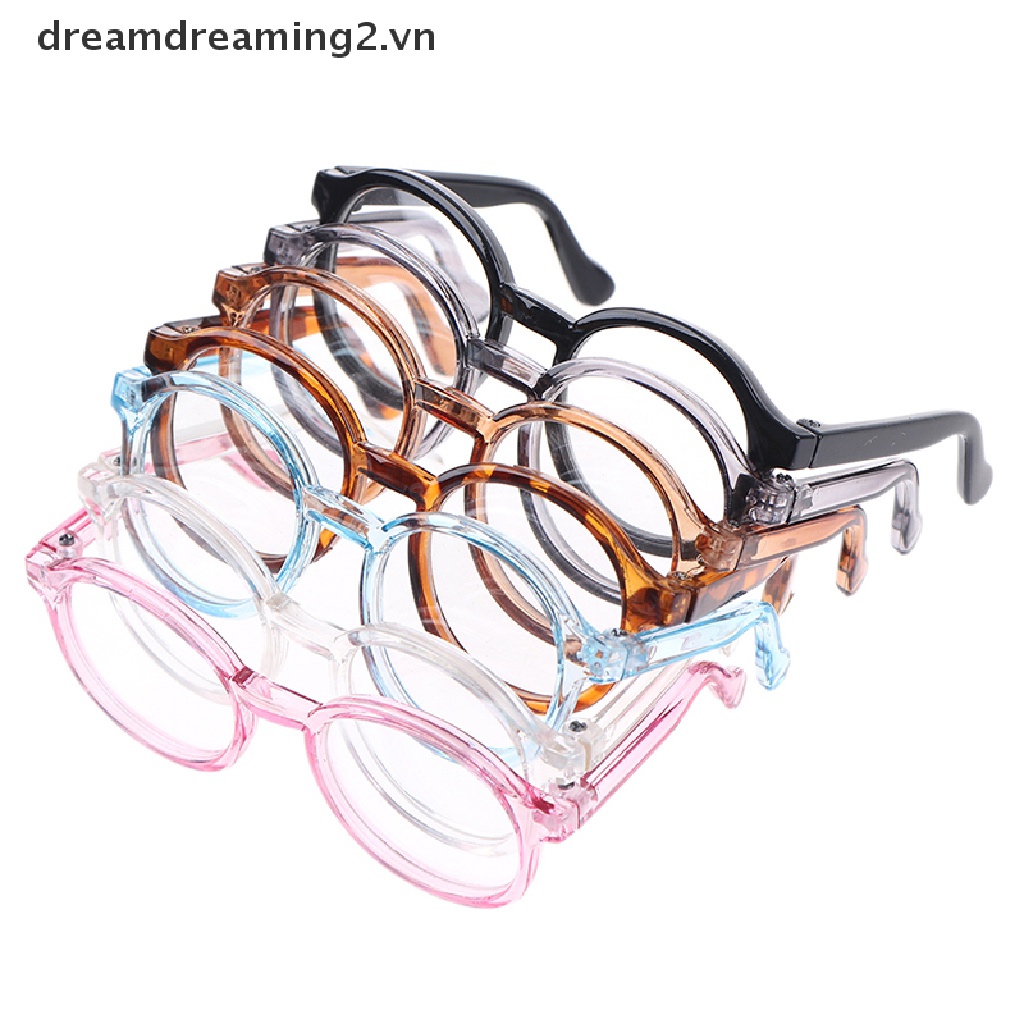 Mắt Kính Gọng Tròn Trong Suốt 9cm Tỉ Lệ 1 / 6