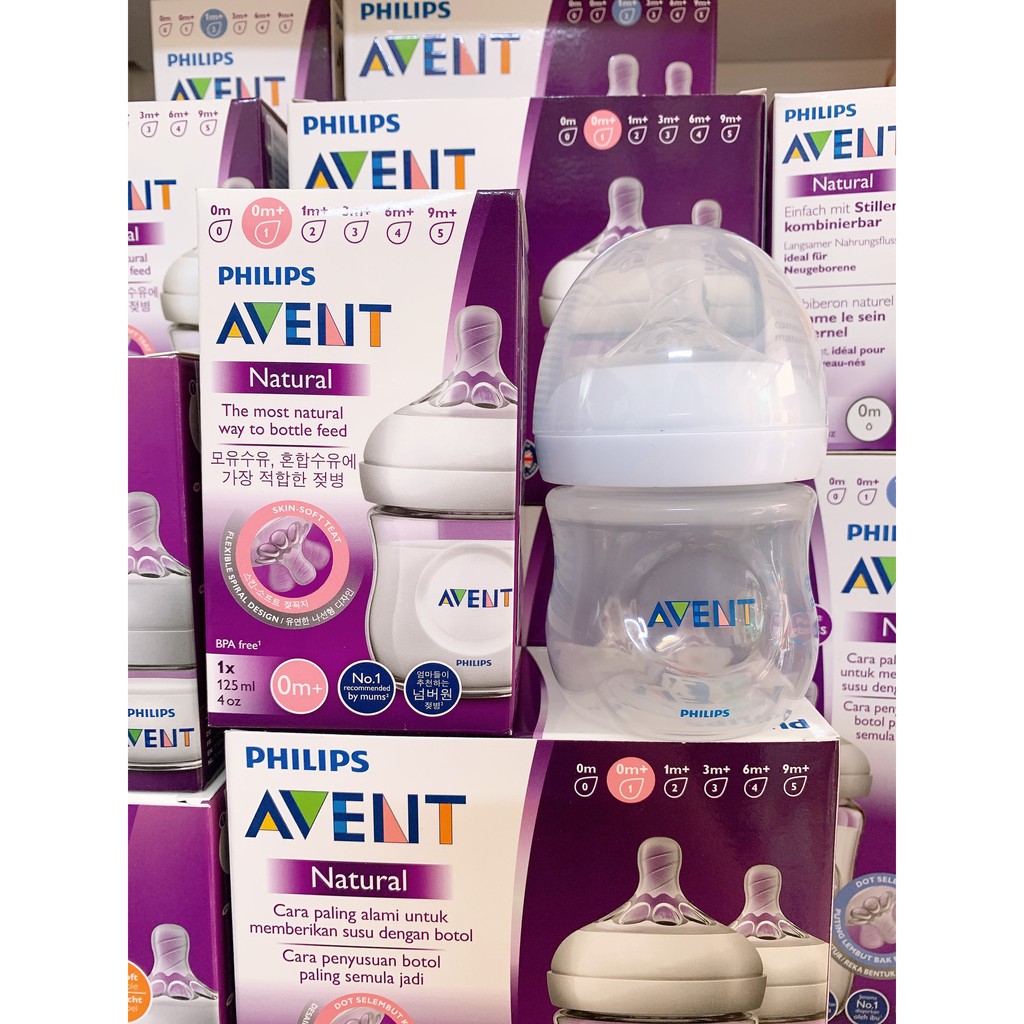 Bình sữa Natural Avent 60ml/125ml/260ml/330ml