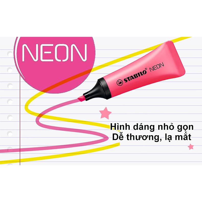 Bộ 2 Bút Dạ Quang Stabilo Neon (HL72-C2)