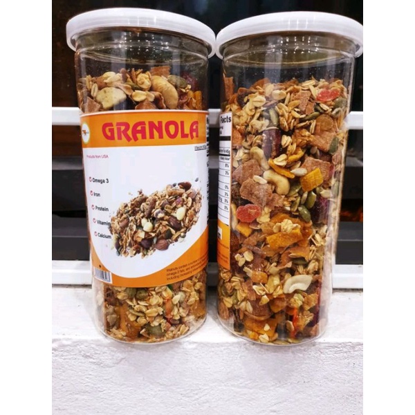 Granola yến mạch mix 7 loại hạt dinh dưỡng ăn liền giòn thơm 500gr