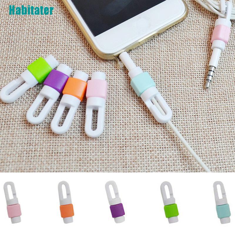Set 5 Phụ Kiện Bảo Vệ Dây Cáp Sạc USB Cho Điện Thoại Thông Minh