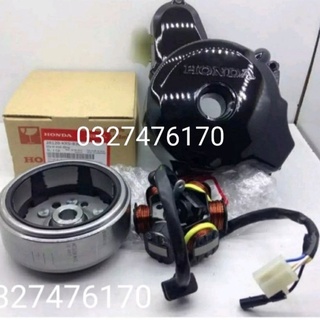 Bộ lốc điện vô lăng lửa 6 cuộn xe WAVE Thái, Alpha, ZX màu đen zin honda